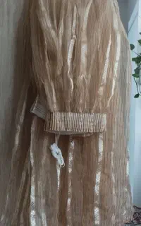 پرده حریر زری دار