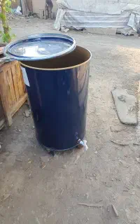 بشکه های اهنی خارجی شیردار ضخیم  ذخیره اب کولر