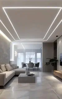 اجرای کناف،لاینر نوری/نورپردازی ولاینر آویز سفارشی