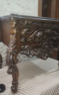 میز کنار تختی منبت ملایر