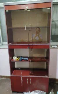کتابخانه و کمد رنگ‌چوب نراد دو عدد