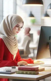 همکار خانم به صورت پاره وقت