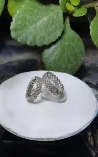 حلقه زنانه نقره جفت