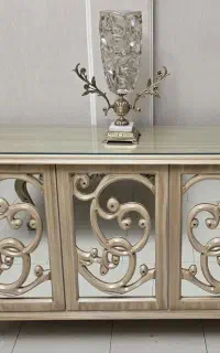 کنسول کلاسیک لوکس سه درب آینه‌کاری