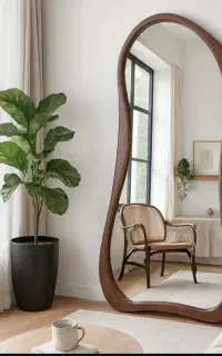 آینه قدی چوب روس
