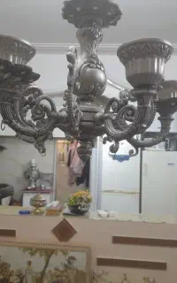 سلام لوستر ۵ شاخه سالم با کریستال