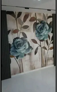 نصب کاغذیواری پوستر نقاشی ساختمان