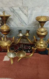 ۴عدد لوستر برنزی جنس قدیمی..