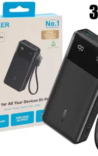 پاوربانک انکر 20 هزار مدل A1384 توان 30 وات اصلی
