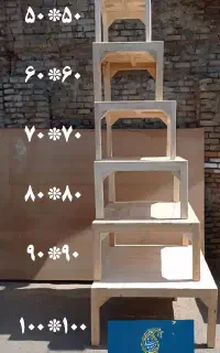 میز کرسی چوب روسی