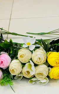 تولید کننده بوته گل مصنوعی تک ، عمده