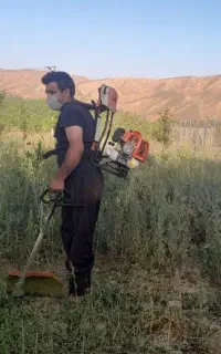 علف زدن باغ