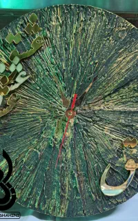 ساعت دیواری دستساز برجسته