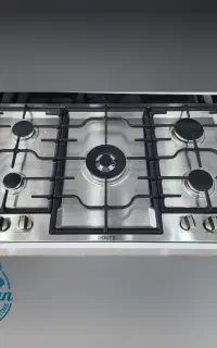 گاز صفحه ای 5 شعله استیل دنیته G116 تایمردار