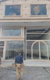 نصب کرکره برقی درب اتوماتیک شیشه سکوریت