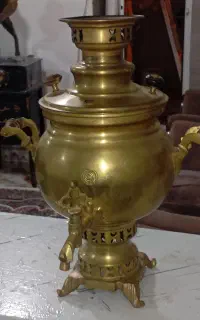 سماور زغالی سنگین و جوندار