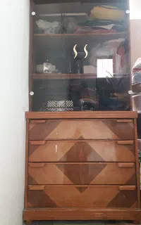 کمدکتابخانه ودراور۴کشوباطراحی زیباچوب راش