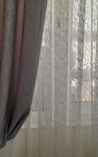 پرده توری و گوشواره آماده