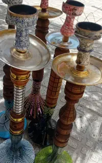 قلیون چوبی