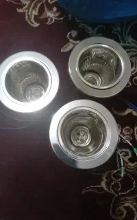 قاب هالوژن استیل با سر پیچ ۸ عدد