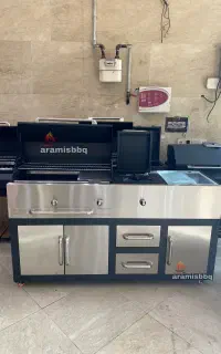 باربیکیو 180 سانت نما استیل 304 با همه امکانات