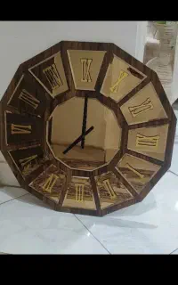 ساعت دیواری آینه ای