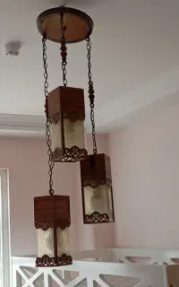 لوستر چوبی