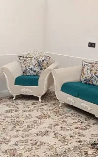 مبلمان هفت نفره،جنس پارچه مازراتی