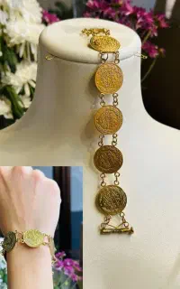 دستبند لیره ۱۸ عیار
