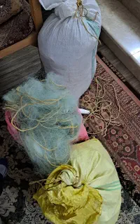 تور ماهی گیری ۲کیلو۲۰ به فروش می‌رسیدم کفال دام ۲۰