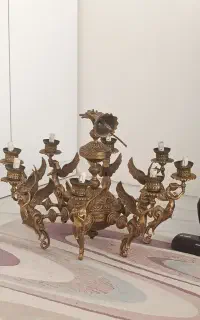 لوستر برنزی انتیک ۸شاخه