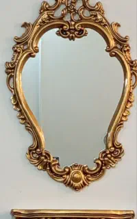 آینه کنسول طلایی