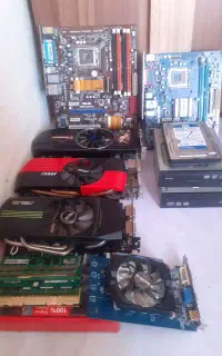 کارت گرافیکD5،مادربرد،رم ddr3،هارد،DVD رایتر