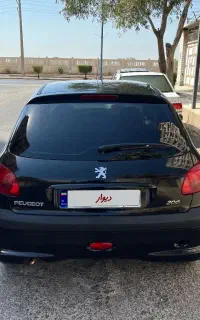 پژو ۲۰۶ مشکی تیپ ۳