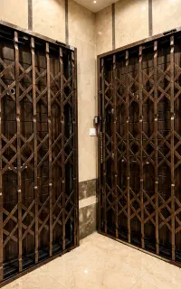 درب آکاردئونی ضد سرقت / حفاظ آکاردیونی / نرده حفاظ