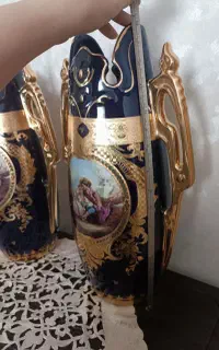 گلدان سرمه ای