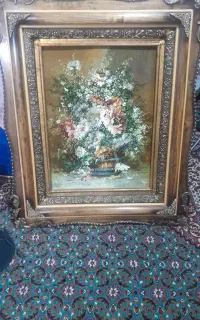 تابلو فرش چله ابریشم تبریز