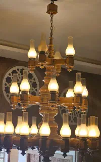 لوستر چوبی طرح مبینا سه طبقه