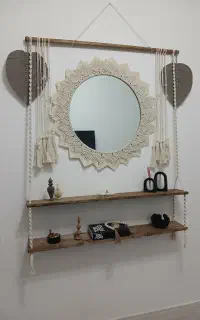 دیوارکوب مکرومه بافی