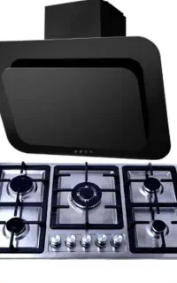 هود اوریب لمسی کنترلی گاز صفحه ای استیل و شیشه ای