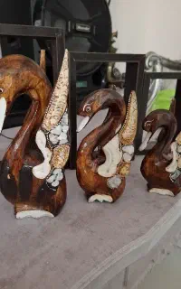 مجسمه اوردک جنس چوبی قابل شستشو