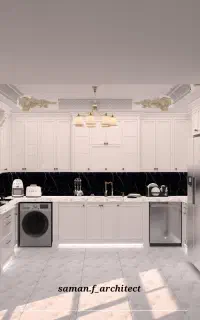 طراحی و اجرای کابینت و نورپردازی