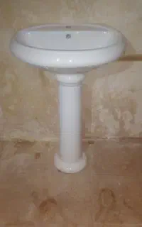 روشویی پایه دار  در حد نو