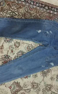 شلوار لی دخترانه مام استایل