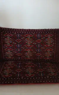 پشتی دستباف ترکمنی