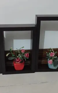 شلف با گلدان