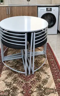 میز غذا خوری چهار نفره کم جا  و شیک و بادوام