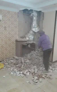 تخریب با دژبر ،حفاری، پی کنی،َکندِه کاری،حمل مصالح