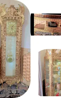 بوفه ساعت زیر تلویزیون
