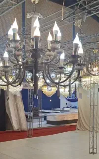 لوستر LED لامپ ۵ حالته با ریموت خاص و قیمت تولیدی
